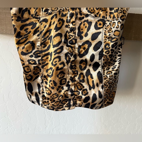 Guess|Vintage y2k Leopard Print Satin Camisole Top,XS•••Animal printed style - Picture 3 of 9